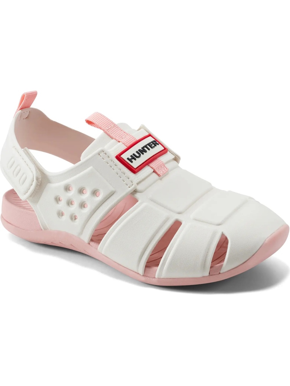 Hunter Little Girls Edosa Slingback Sandals in Ivory & Pink Size 13